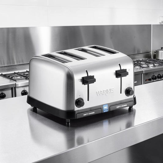 Outstanding Condition – Waring WCT708 – Commercial Four-Slice Pop-Up Toaster – 120V – NSF & UL Listed – Fully Tested & Operational!