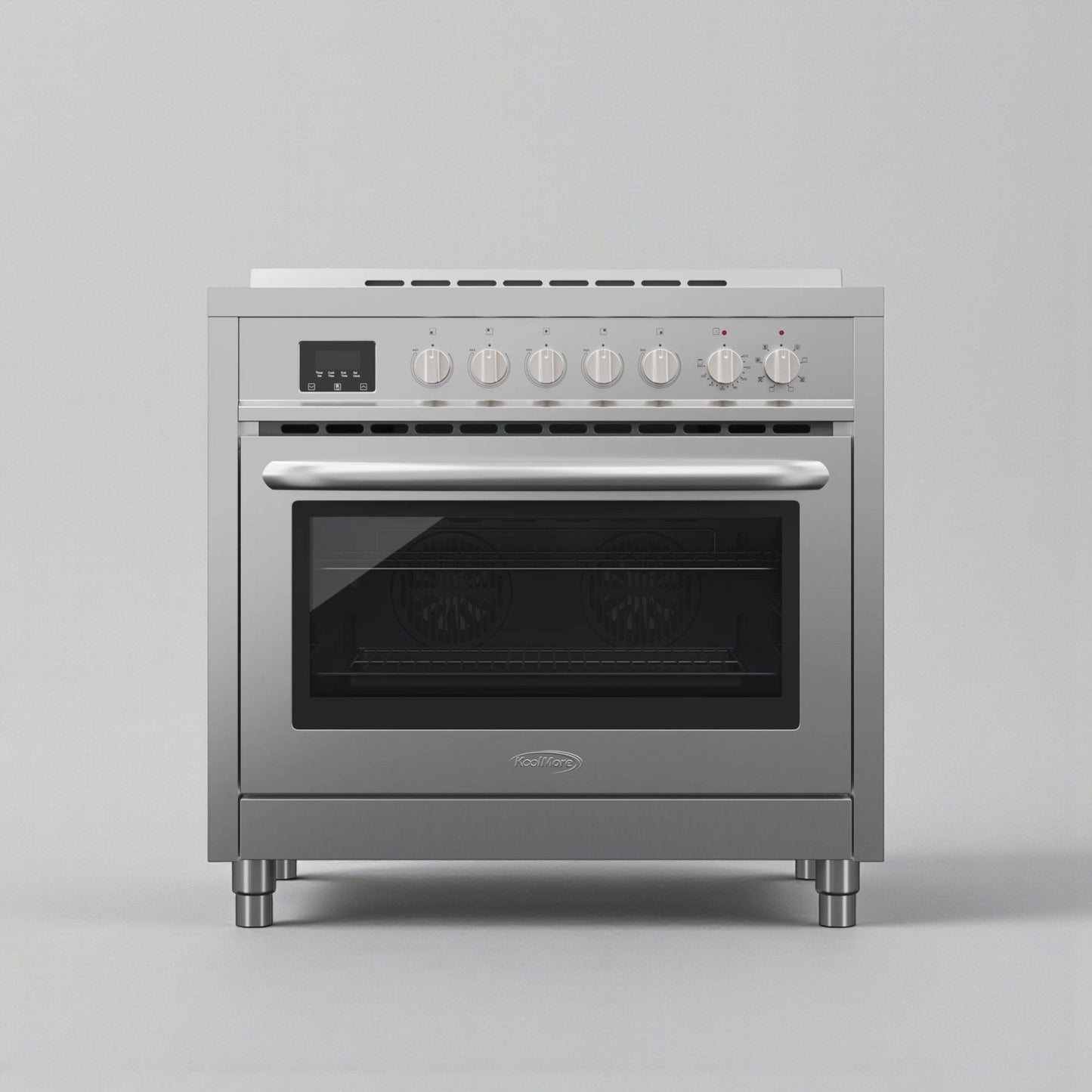 Brand New Premium Condition – KoolMore KM-FR36EE-SS – 36 in. Professional Electric Range – Stainless Steel with Legs – 4.3 Cu. Ft. – UL Certified – Never Used in Original Box!