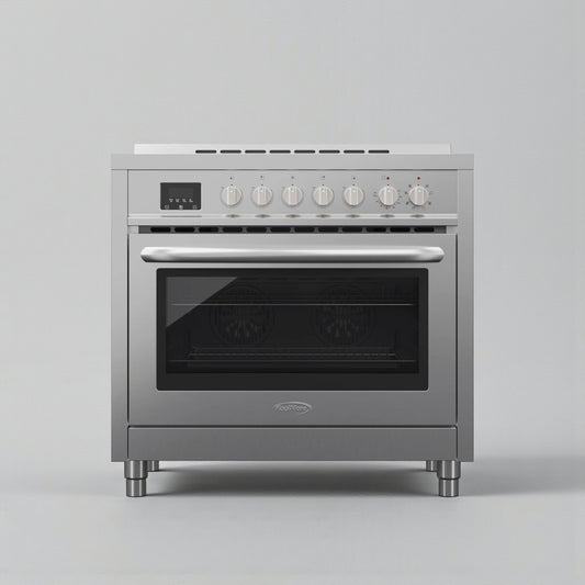Brand New Premium Condition – KoolMore KM-FR36EE-SS – 36 in. Professional Electric Range – Stainless Steel with Legs – 4.3 Cu. Ft. – UL Certified – Never Used in Original Box!