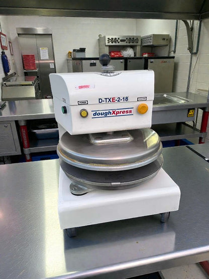 Premium Condition – DoughXpress D-TXE-2-18W LV – Commercial Electric Dough Press – 18" – Made in USA – Fully Tested & Working!