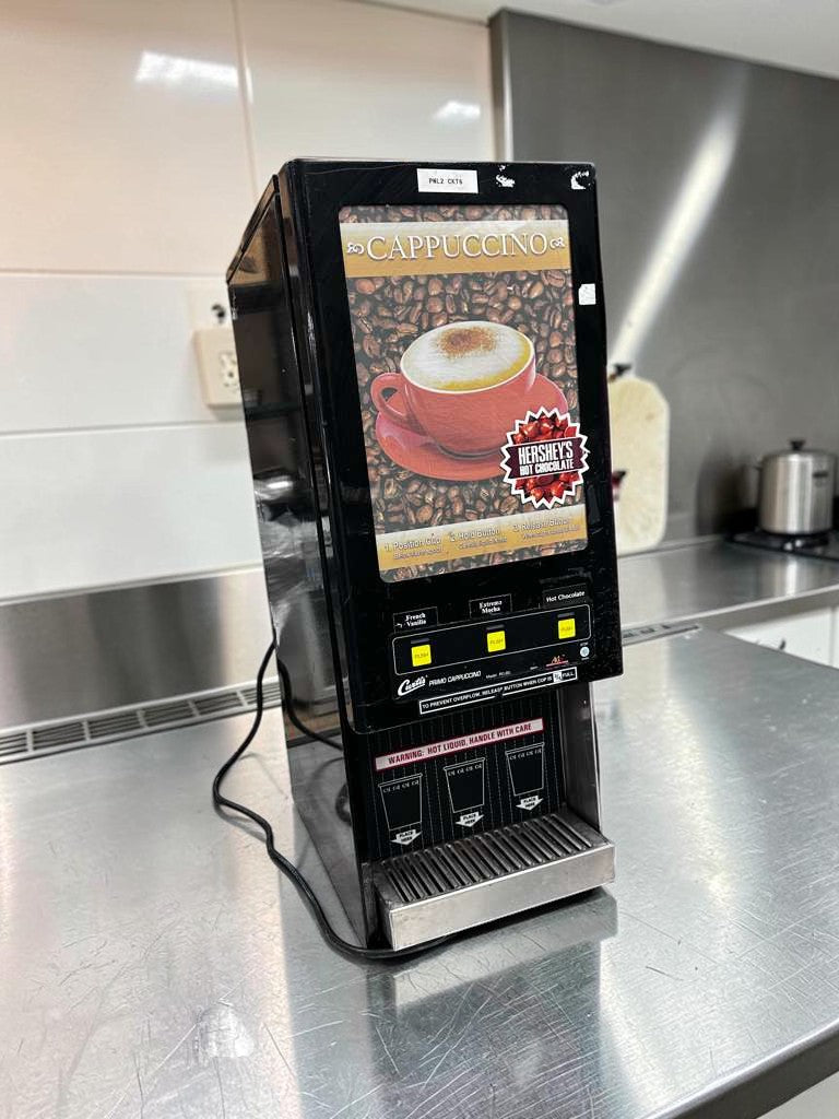 Outstanding Condition – Curtis Cafe Series Primo PC-3D-10-01 3 Station Cappuccino Machine – 3 Hoppers – 120V – Fully Tested & Operational!