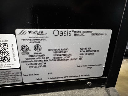 Superior Condition – Structural Concepts Oasis COU2757R – 27½″ Dual-Temperature Service/Self-Service Merchandiser – 120V – Fully Tested & Operational!