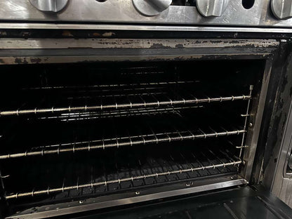 Exceptional Condition – Imperial IR-6-C 36" 6 Burner Gas Range w/ Convection Oven – Natural Gas – Fully Tested & Operational!