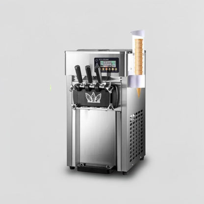 Like-New Condition – VEVOR ZM-A168 – Commercial Countertop Soft Serve Ice Cream Machine – 2+1 Flavor – 5 Gal/H – 110V – 1200W – Fully Tested & Operational!