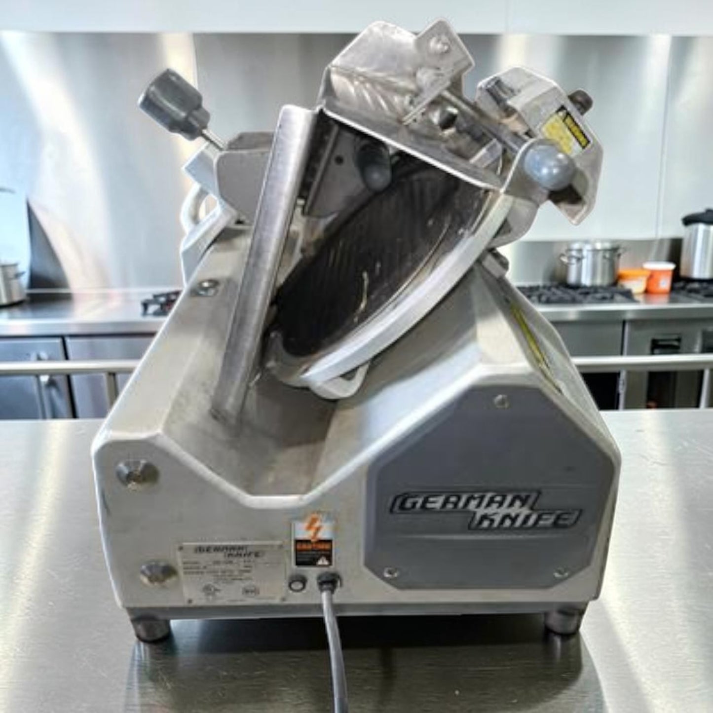 Exceptional Condition – German Knife GS-12M – 12” Commercial Gravity Feed Manual Slicer – 1/2 HP – UL & NSF – Fully Tested & Operational!