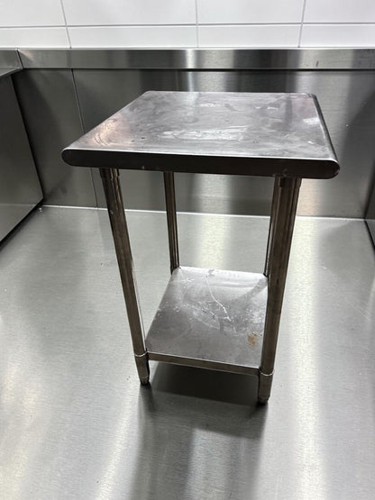 Immaculate Condition – All Stainless Steel 24” x 24” Commercial Work Table – Prep Table – Ready for Commercial Use!