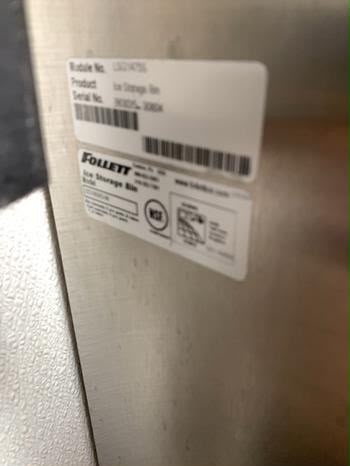 Superior Condition – Follett Sentry Series Ice Storage Bin with Pull-Out Dispenser & Manitowoc Remote Ice Machine Head – Approx. 1500 lb/day – Fully Tested & Operational!