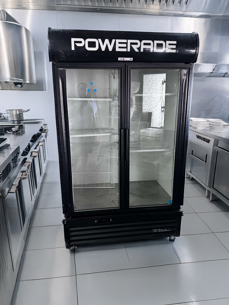 Exceptional Condition – True GDM-43EM Commercial Glass Door Merchandiser Refrigerator – 2 Door Display Cooler – 115V – Fully Tested & Operational!