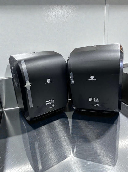 Like-New Condition – Pacific Blue Ultra 59590 – Automated Touchless Paper Towel Dispenser – Quantity 2 – Black – New Open Box – Ready for Use!