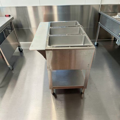 Superior Condition – Duke E303 Aerohot Electric 3 Compartment Steam Table – Stainless Steel Commercial Food Warmer – Fully Tested & Operational!