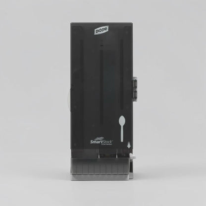 Brand-New Condition – Quantity 2 Dixie SSSD120 SmartStock® Commercial Spoon Dispensers – 120-Spoon Capacity Each – Translucent Black – Ready for Immediate Service!