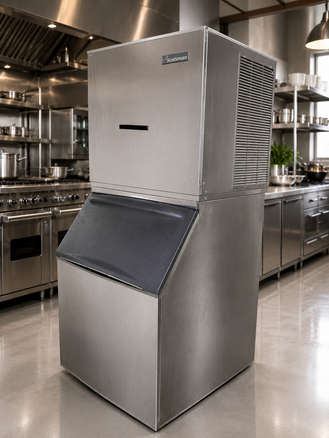 Outstanding Condition – Scotsman NME1254AS-32B – 30" Air-Cooled Nugget / Flake-Style Ice Machine Head – 1,220 lb/24 Hr – 208/230V – Fully Tested & Operational!