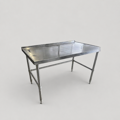 Remarkable Condition – Stainless Steel Commercial Work Table – Approx. 60" x 36" – Open Base Prep Table – Fully Inspected & Ready for Use!