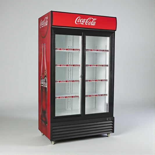 Immaculate Condition – True GDM-33SSL Glass Door Merchandiser Refrigerator – Coca-Cola  - 115V / Single Phase - Fully Tested & Working!