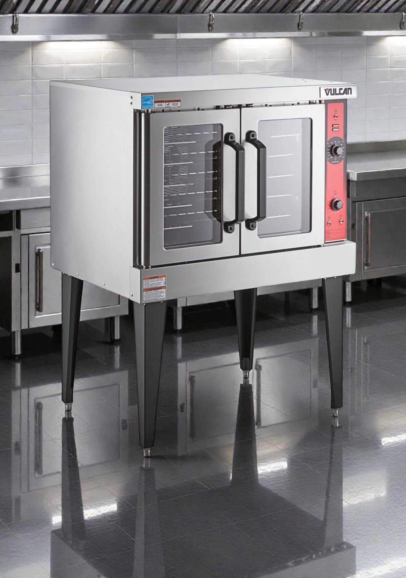 Excellent Condition – Vulcan VC4GD-2 – Commercial Gas Convection Oven – Single Deck – Solid State Controls – 50,000 BTU – UL Listed – Fully Tested & Operational!