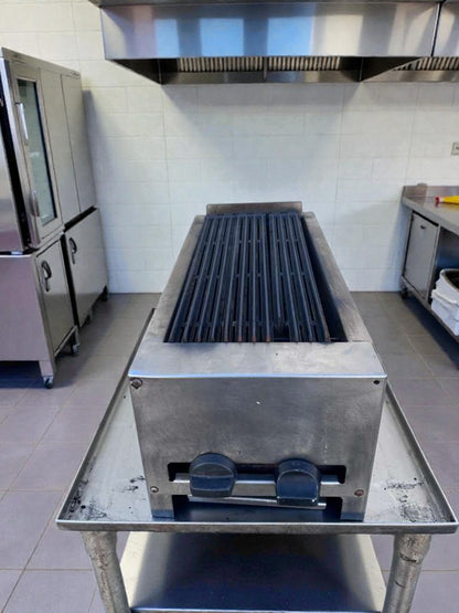 Outstanding Condition – Commercial Gas Charbroiler / Lava Rock Grill – 24" Wide – Stainless Steel – Fully Tested & Operational!