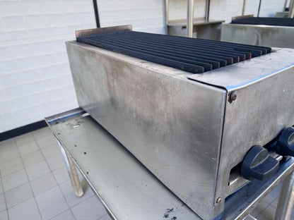 Outstanding Condition – Commercial Gas Charbroiler / Lava Rock Grill – 24" Wide – Stainless Steel – Fully Tested & Operational!