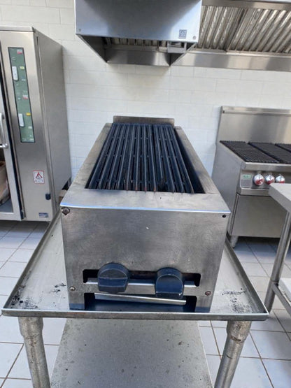 Outstanding Condition – Commercial Gas Charbroiler / Lava Rock Grill – 24" Wide – Stainless Steel – Fully Tested & Operational!