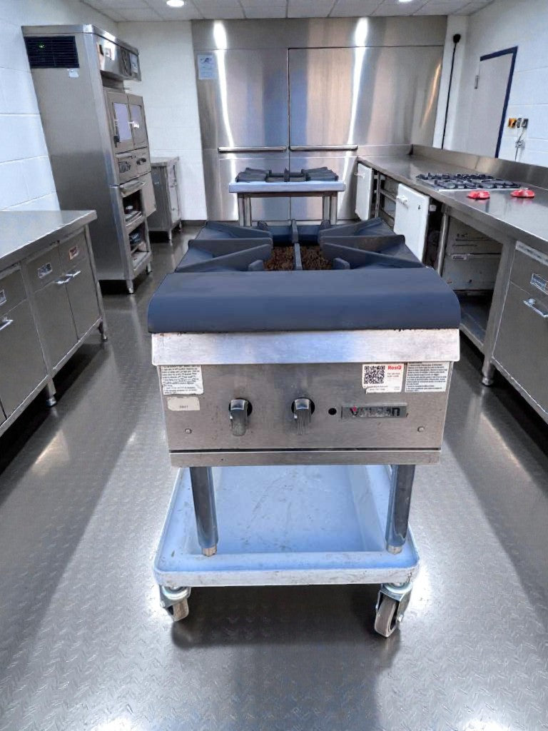 Top-Tier Condition – Commercial Gas Stock Pot Range – Single Burner – Heavy-Duty Cast Iron – Fully Tested & Operational!