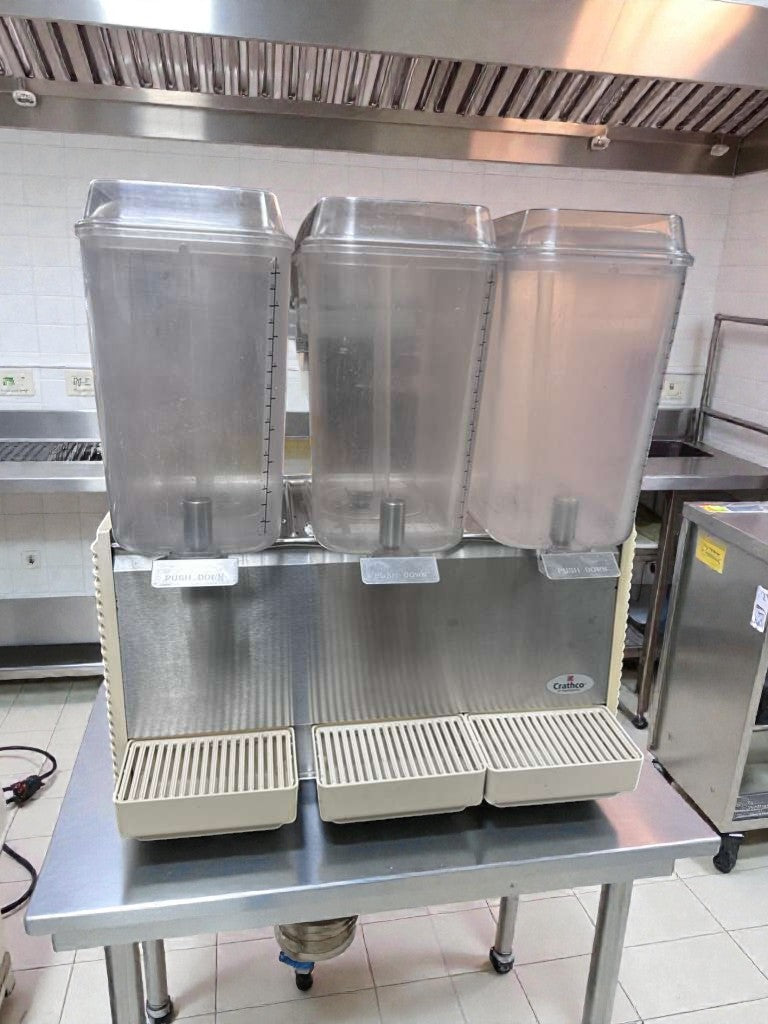 Exceptional Condition – Crathco D35-4 – Triple Bowl Refrigerated Cold Beverage Dispenser – 115V – NSF & UL Listed – Fully Tested & Operational!