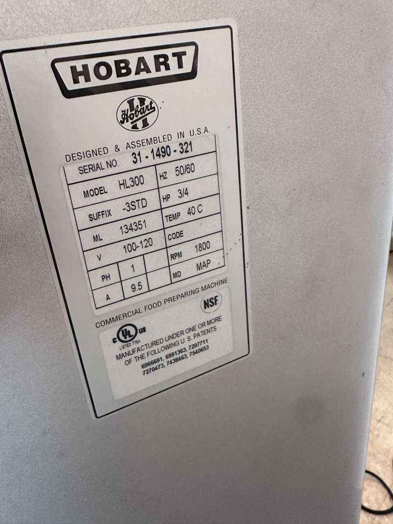 Premium Condition – Hobart HL300 – 30 Qt Commercial Planetary Mixer – 115V – UL & NSF Listed – Fully Tested & Operational!