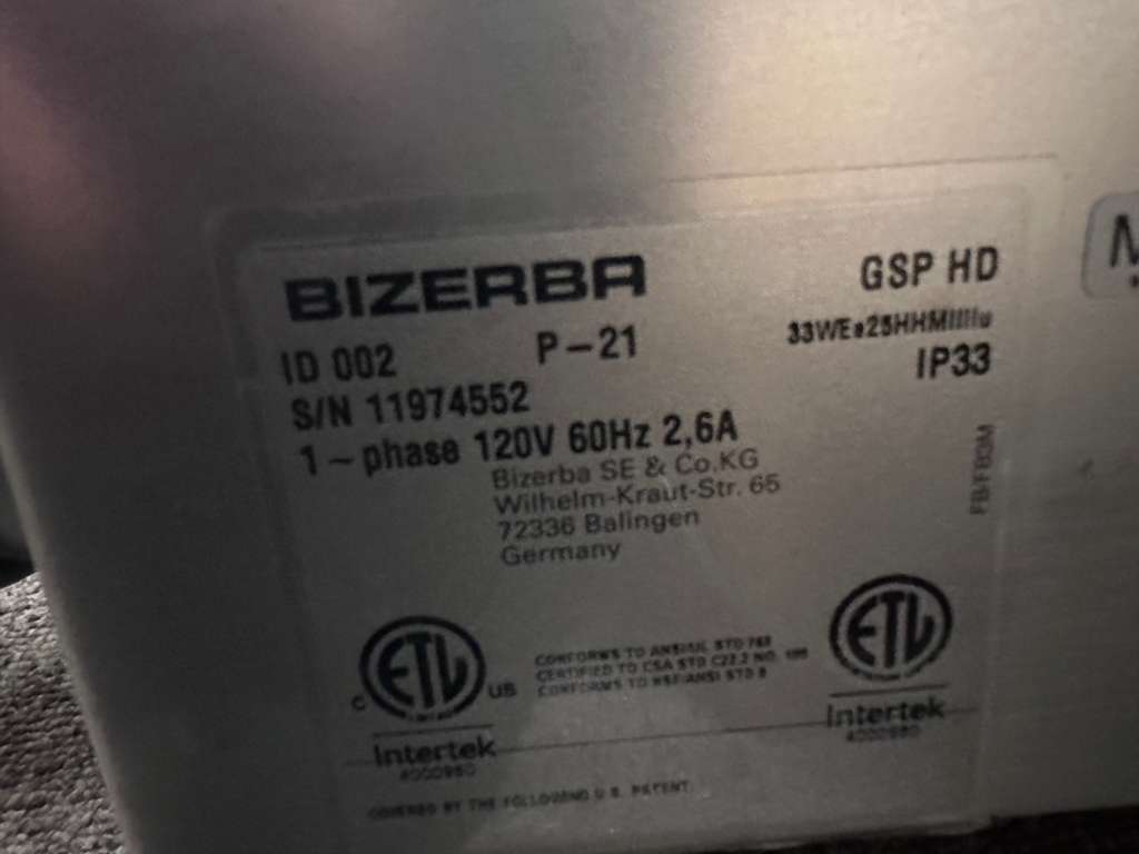 Exceptional Condition – Bizerba GSP HD P-21 – Commercial Automatic Deli Slicer – 120V – ETL Listed – Fully Tested & Operational!