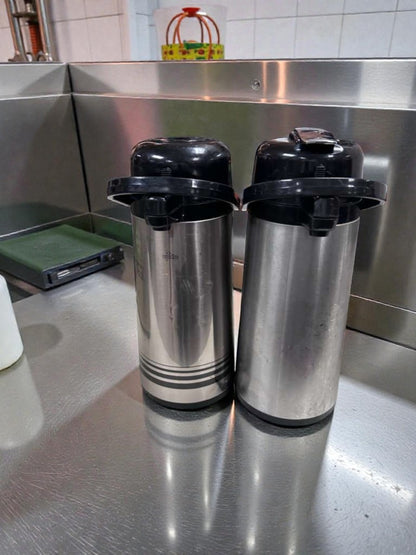 Premium Condition – Stainless Steel Commercial Airpot Beverage Dispensers – 1.9 Liter – NSF / ETL Listed – Fully Tested & Operational (Qty 2)
