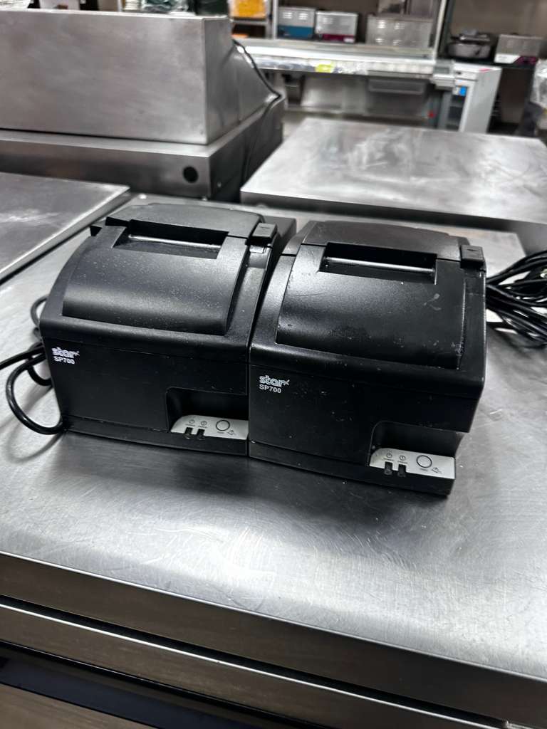 Prime Condition – Star Micronics SP700 / SP742 – Impact Kitchen Receipt Printer – Quantity 2 – 100–240V – Fully Tested & Operational!