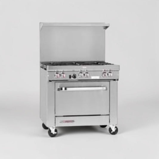 Exceptional Condition – Southbend S36D – 36" Commercial 6-Burner Natural Gas Range with Standard Oven – 203,000 BTU – Fully Tested & Operational!