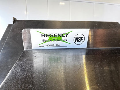 Elite Condition – Regency 600WS1224 – 24″ x 12″ NSF Stainless Steel Solid Wall Shelf – 210-Lb. Capacity – New & Ready for Installation!