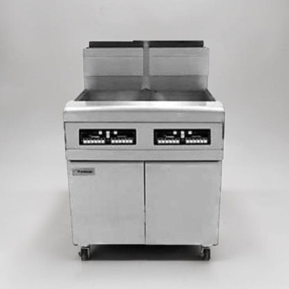 Prime Condition – Frymaster FPP245 – Commercial Gas Fryer Battery – Split Pots Design – Built-In Filtration System – Fully Tested & Operational!