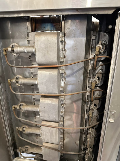 Top-Tier Condition – Commercial Stainless Steel Dual-Sided Gas Shawarma / Gyro Vertical Broiler – Heavy-Duty Rotisserie – Fully Tested & Operational!
