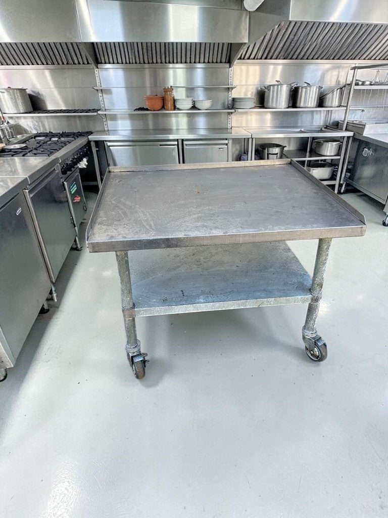Remarkable Condition – Commercial Stainless Steel Equipment Stand – 36" x 30" – Undershelf – Casters – Heavy-Duty Restaurant Equipment Stand