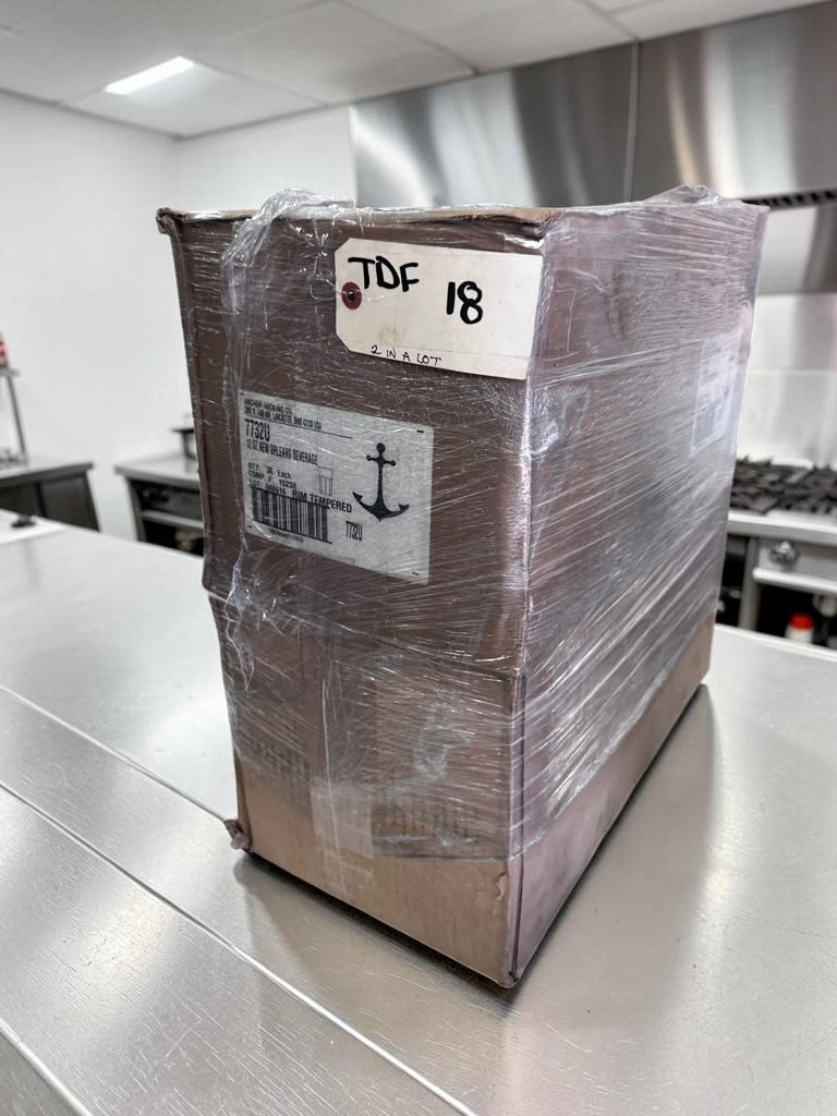 Pristine Condition – Anchor Hocking 7732U – New Orleans 12 Oz. Rim-Tempered Beverage Glass – New in Original Cases & Ready for Commercial Service!