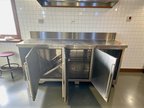 Top-Tier Condition – Perlick BBS84-SS-L-STK – 84" Stainless Steel Back Bar Refrigerator – 3 Swinging Solid Doors – 24.8 Cu. Ft. – 115V – NSF / cULus Listed – Fully Tested & Operational!
