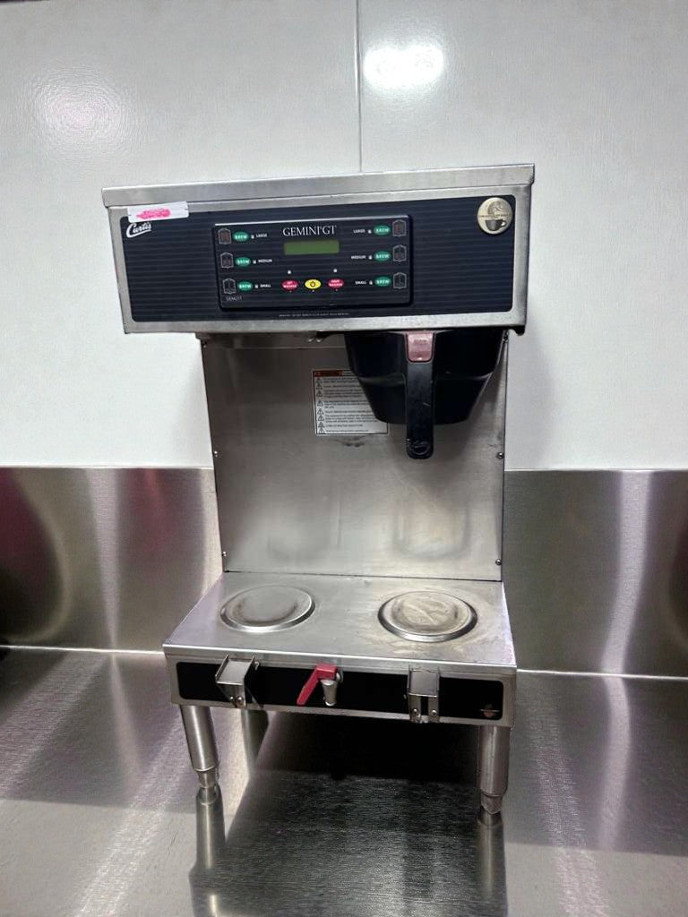 High-Quality Condition – Curtis GEMTS10A1000 Gemini Twin Commercial Coffee Brewer – 220V – UL & NSF Listed – Fully Tested & Operational!