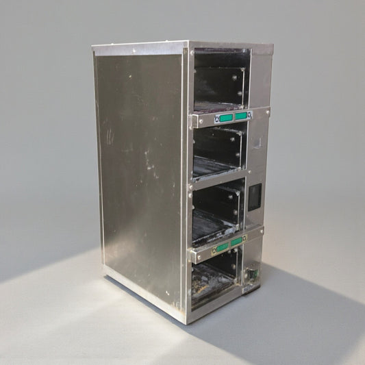 First-Class Condition – Prince Castle PHB41F1-PLK01 – Phoenix 4x1 Commercial Product Holding Bin – 4-Level Heated Food Holding Cabinet – 120V – UL / NSF Listed – Fully Tested & Operational!