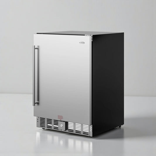 Brand New in Box  – Premium Condition – KoolMore KM-BIR5C-SS – 23.4 in. Built-In Refrigerator & Beverage Cooler – Stainless Steel – 5 Cu. Ft.!