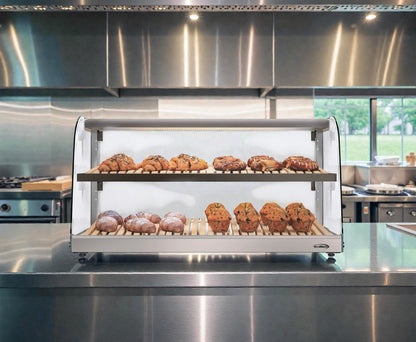 Brand New Premium Condition – KoolMore DC-53C-B – Countertop Bakery Display Case – Curved Glass – Never Used in Original Crate