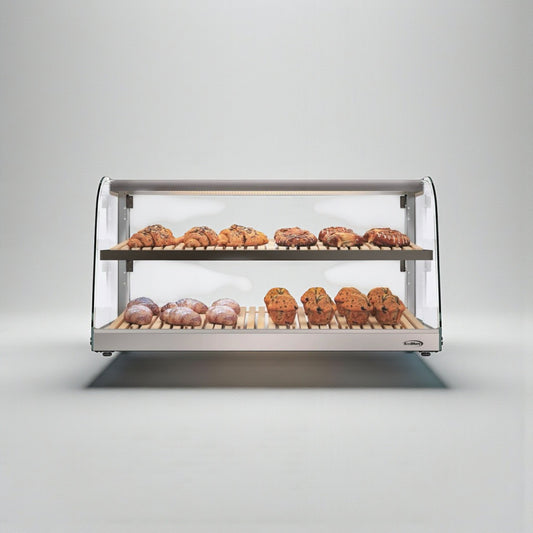 Brand New Premium Condition – KoolMore DC-53C-B – Countertop Bakery Display Case – Curved Glass – Never Used in Original Crate