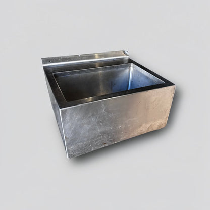 Superior Condition – 24″ Commercial Stainless Steel Drop-In Sink – Single-Compartment Deep Basin – Built-In Drain – Heavy-Duty Foodservice Construction