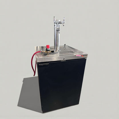 Outstanding Condition – Micro Matic Commercial Beer Kegerator – Dual Tap Draft System – Stainless Steel – Fully Tested & Operational!