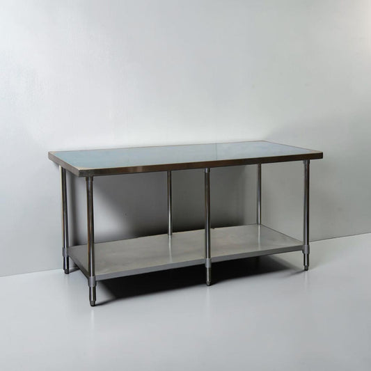 Brand New – GSW WT-EE3072 – 72" x 30" Economy Stainless Steel Work Table – Galvanized Undershelf – 6-Leg Design – ETL Certified – Brand New Scratch & Dent – Ready for Immediate Use!
