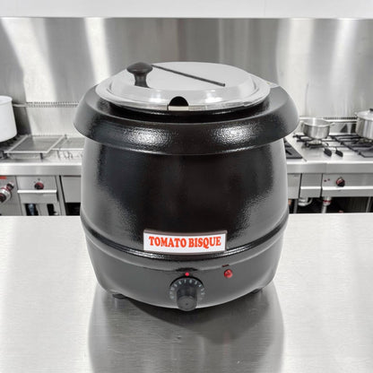Dependable Condition – Winco ESW-66 – 10 Qt Deluxe Countertop Soup Warmer – Adjustable Thermostatic Control – 400W – Fully Tested & Operational!