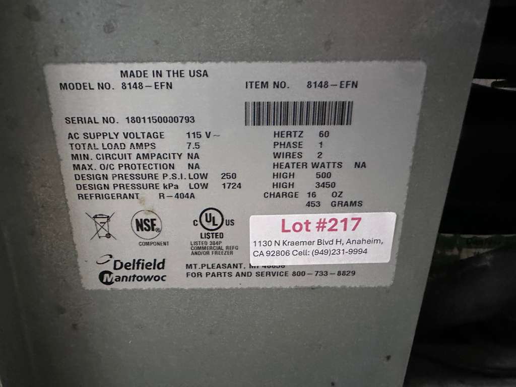 Exceptional Condition – Delfield 8148-EFN – Refrigerated Cold Food Table – 115V – NSF & UL Listed – Fully Tested & Operational!