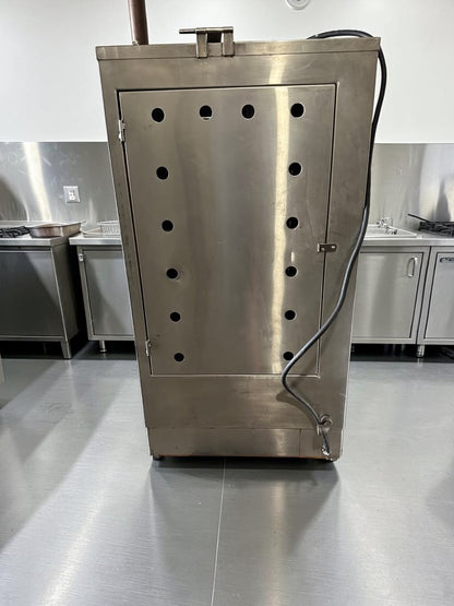 Top-Tier Condition – Commercial Stainless Steel Dual-Sided Gas Shawarma / Gyro Vertical Broiler – Heavy-Duty Rotisserie – Fully Tested & Operational!