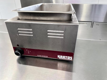 Superior Condition – Kratos 28W-600 – Full-Size 12″ × 20″ Countertop Food Warmer with Angled Display Adapter – 120V – 1200W – Fully Tested & Operational!