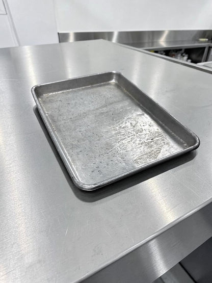 Dependable Condition – 1/4 Size Aluminum Sheet Pans – 18 Gauge Commercial Baking Pans – Quantity 40 – Ready for Commercial Use!