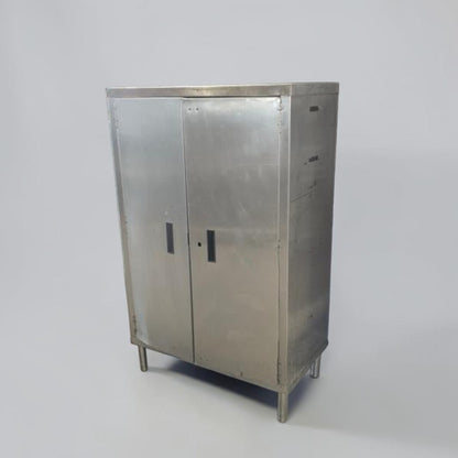 First-Class Condition – Stainless Steel Industrial Storage Cabinet – 34" x 18" x 54" – Commercial Two-Door Storage Cabinet – Ready for Restaurant Use!