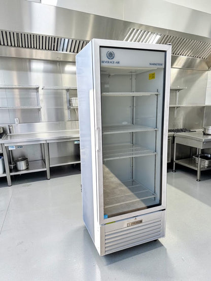 Premium Condition – Beverage-Air MT23-1W Marketeer Series – 29 1/2" One-Section Glass-Door Merchandiser – 19.2 Cu. Ft. – ENERGY STAR® – 115V – Fully Tested & Operational!